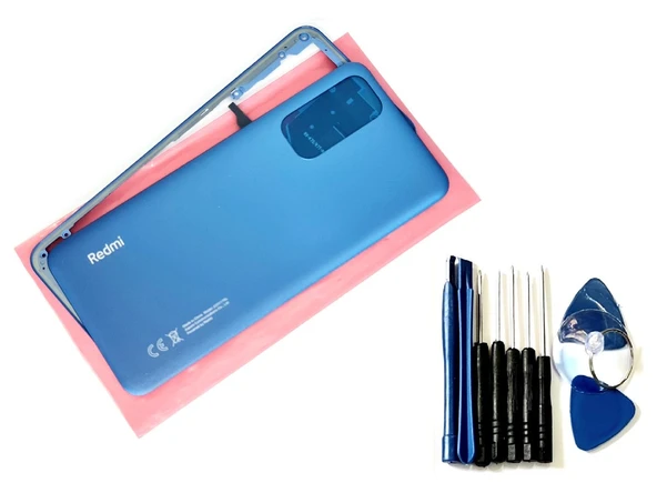 Tkgz Xiaomi Redmi NOTE 11S KASA Arka Pil Batarya Kapağı (TAMİR SETİ) MAVİ ürün görseli 1