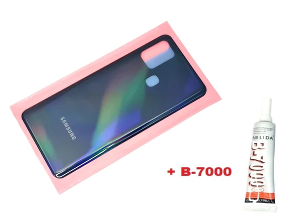 Tkgz Samsung Galaxy A21S A217 Arka Pil Batarya Kapağı (B-7000) SİYAH ürün görseli 1