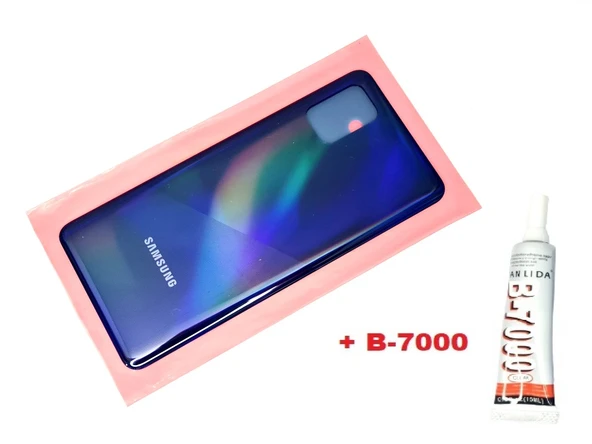 Tkgz Samsung Galaxy A31 A315 Arka Pil kapağı (B-7000) MAVİ ürün görseli 1