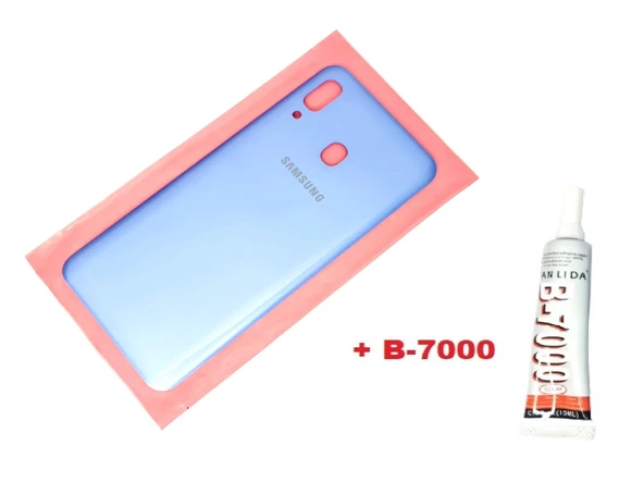 Tkgz Samsung Galaxy A30 A305 Arka Pil Batarya Kapağı (B-7000) MAVİ ürün görseli 1