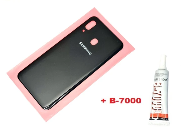 Tkgz Samsung Galaxy A30 A305 Arka Pil Batarya Kapağı (B-7000) SİYAH ürün görseli 1