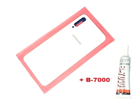 Tkgz Samsung Galaxy A50 A505 Arka Pil kapağı (B-7000) BEYAZ ürün görseli 1