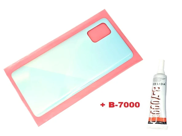 Tkgz Samsung Galaxy A71 A715 Arka Pil kapağı (B-7000) MAVİ ürün görseli 1