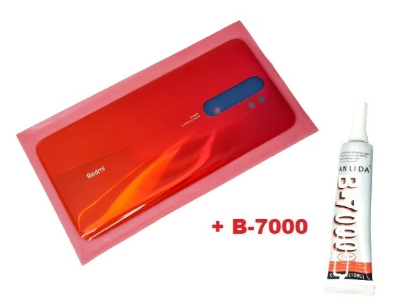 Tkgz Xiaomi Redmi NOTE 8 PRO Arka Pil Batarya Kapağı (CAM+B-7000) KIRMIZI ürün görseli 1