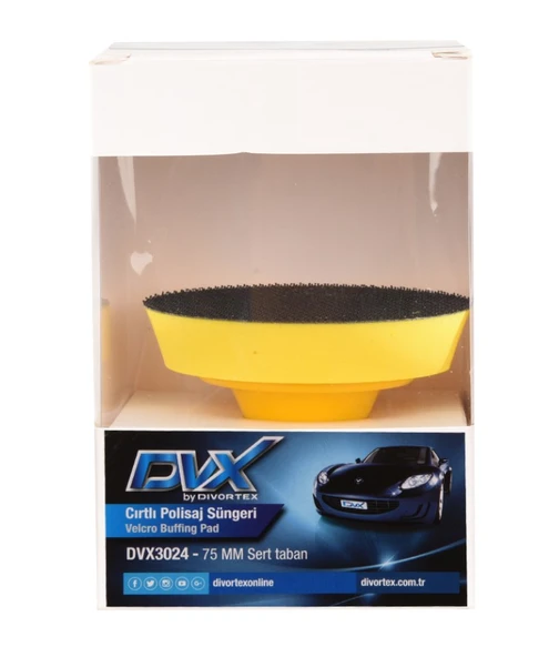 Divortex DVX Sert, Cırtlı Mini Polisaj Makinesi Tabanı 75 mm. ürün görseli 1