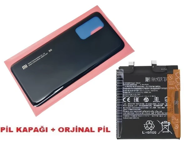 Tkgz Xiaomi Mi 10T Mİ 10T Pro Arka Pil Batarya Kapağı + PİL (CAM) SİYAH ürün görseli 1