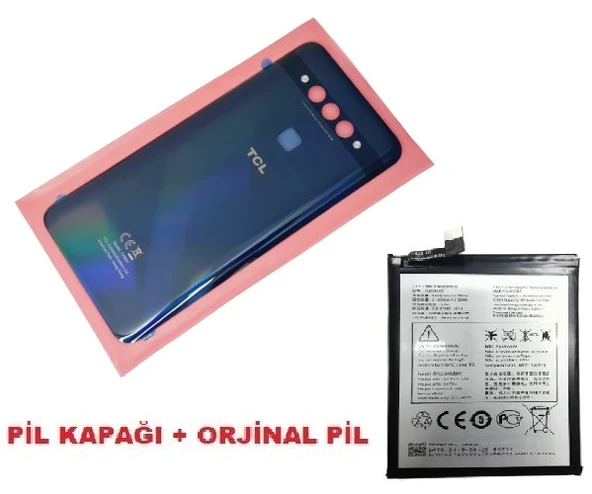 Tkgz Tcl Plex 780H Arka Pil Batarya Kapağı + PİL (CAM) MAVİ ürün görseli 1