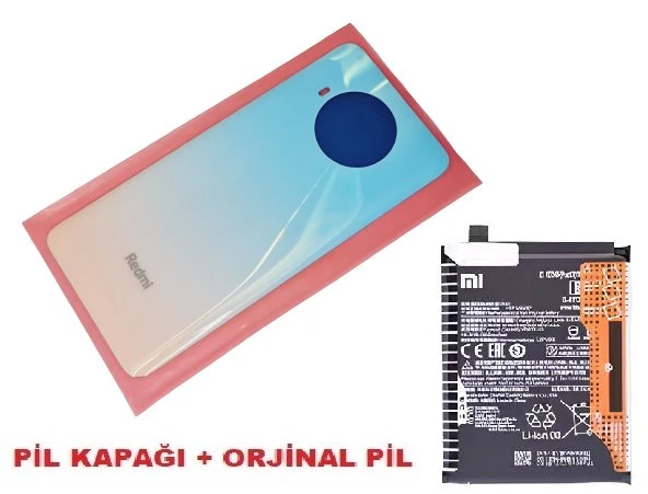 Tkgz Xiaomi Mi 10T LİTE Arka Pil Batarya Kapağı + PİL (CAM) BEYAZ ürün görseli 1