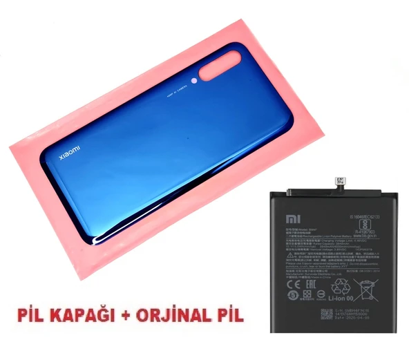 Tkgz Xiaomi Mİ A3 Arka Pil Batarya Kapağı + PİL (CAM) MAVİ ürün görseli 1