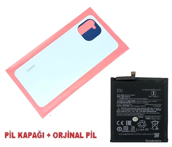 Tkgz Xiaomi Mİ 11 LİTE Arka Pil Batarya Kapağı + PİL (CAM) MAVİ ürün görseli 1