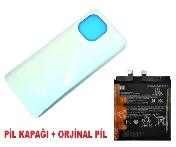 Tkgz Xiaomi Mİ 11 Arka Kapak Batarya Pil Kapağı + PİL (CAM) MAVİ ürün görseli 1