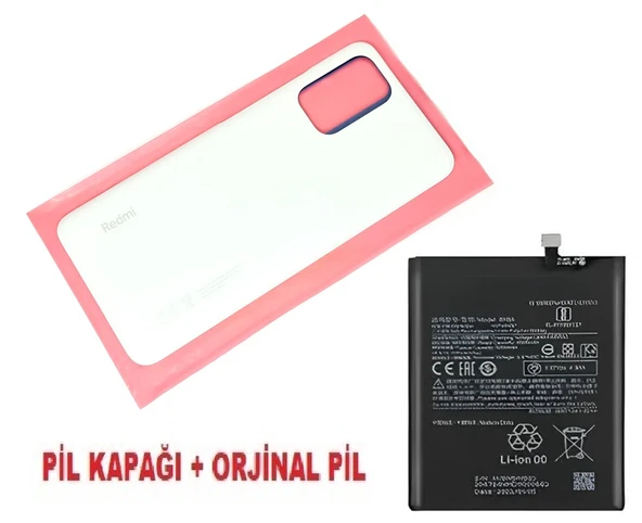 Tkgz Xiaomi Redmi NOTE 10S (4G) Arka Pil Batarya Kapağı + PİL BEYAZ ürün görseli 1