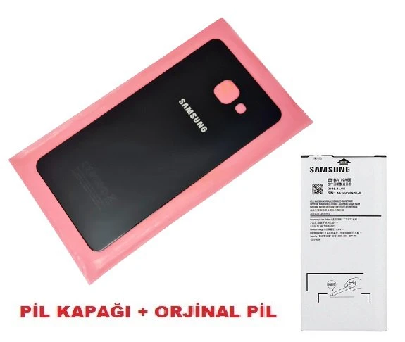 Tkgz Samsung Galaxy A7 2016 (A710) Arka Kapak Batarya Kapağı + PİL (CAM) SİYAH ürün görseli 1