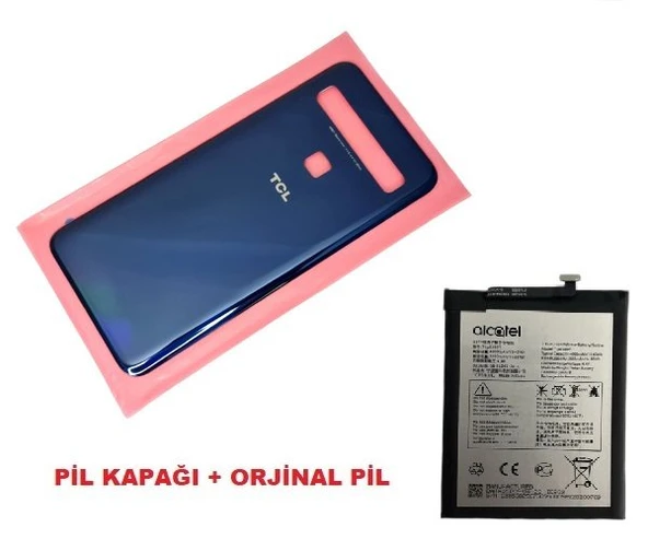 Tkgz Tcl 10L (T770H) Arka Pil Batarya Kapağı + PİL (CAM) MAVİ ürün görseli 1