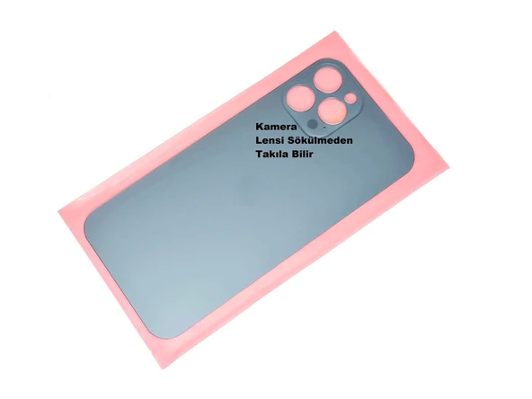 Tkgz İPhone 12 PRO MAX Arka Kapak (CAM) Mavi ürün görseli 1