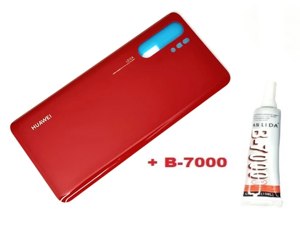 Tkgz - P30 PRO Arka Kapak (CAM+B-7000) KIRMIZI ürün görseli 1