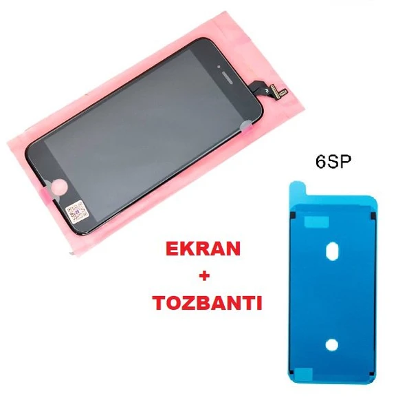Tkgz İPhone 6S PLUS Lcd Ekran dokunmatik (+TOZBANTI LW Marka) SİYAH ürün görseli 1