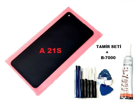 Tkgz Samsung Galaxy A21S (A217F) Lcd Ekran Dokunmatik (B-7000+Tamir Seti) ürün görseli 1