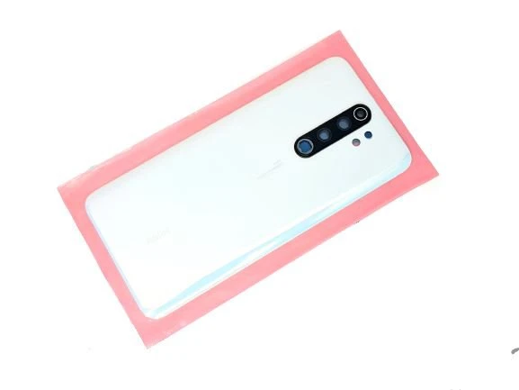 Tkgz Xiaomi Redmi NOTE 8 PRO Arka pil Batarya Kapağı (Cam Lensli) Beyaz ürün görseli 1