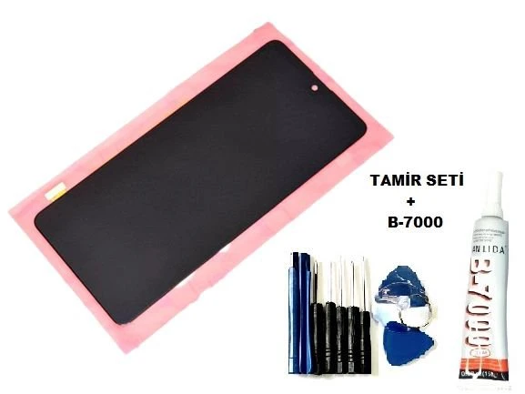Tkgz Samsung Galaxy A71 (A715) Lcd Ekran Dokunmatik (B-7000+Tamir Seti) ürün görseli 1