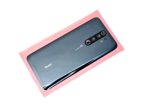 Tkgz Xiaomi Redmi NOTE 8 PRO Arka pil Batarya Kapağı (Cam Lensli) Siyah ürün görseli 1