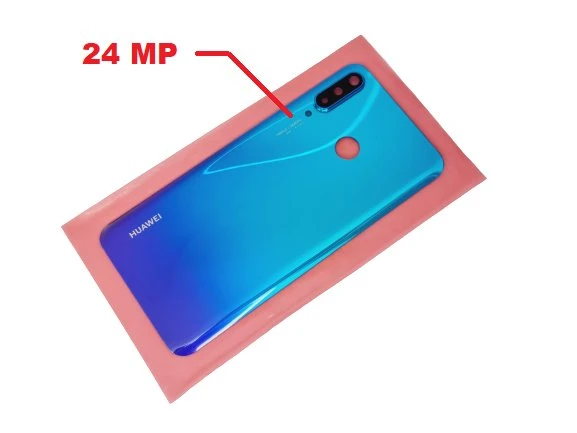 Tkgz - P30 Lite Arka Pil Batarya Kapağı (24 MP Kamera Lensli) MAVİ ürün görseli 1