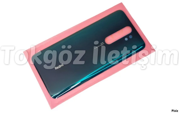 Xiaomi Redmi NOTE 8 PRO Arka Pil Batarya Kapağı (CAM) YEŞİL - Resim 2