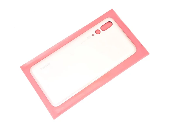 Tkgz - P20 PRO Arka Pil Batarya Kapağı (CAM) PEMBE ürün görseli 1