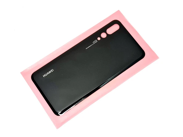 Tkgz - P20 PRO Arka Pil Batarya Kapağı (CAM) SİYAH ürün görseli 1