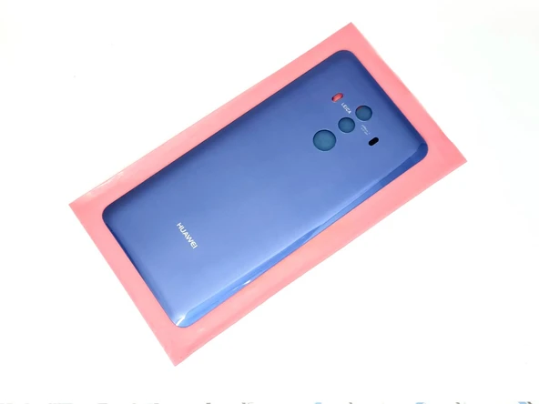 Tkgz - Mate 10 Pro Arka Pil Batarya Kapağı (CAM) MAVİ ürün görseli 1