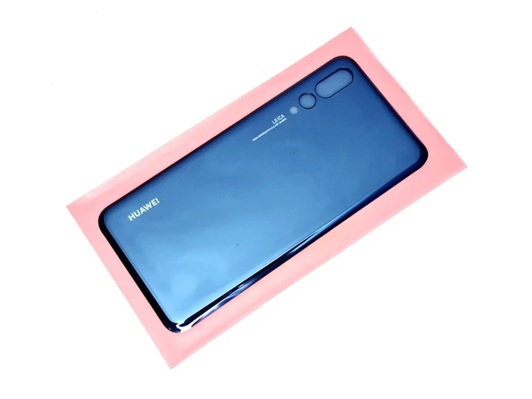 Tkgz - P20 PRO Arka Pil Batarya Kapağı (CAM) MAVİ ürün görseli 1