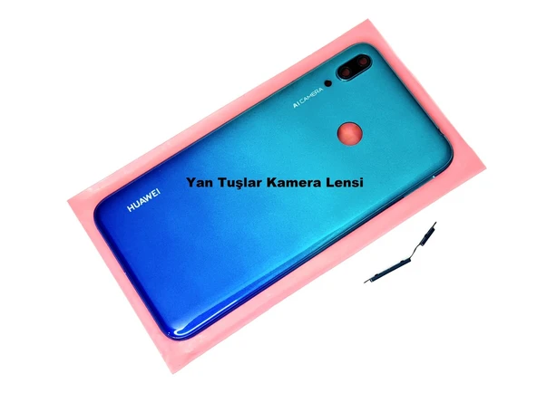 Tkgz - Y7 2019 Kasa Arka Pil Batarya Kapağı MAVİ ürün görseli 1