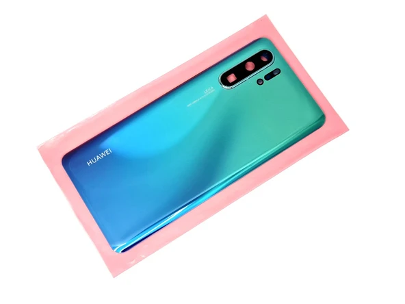 Tkgz - P30 PRO Arka Kapak Batarya Pil Kapağı (Cam Kamera Camı) Mavi ürün görseli 1