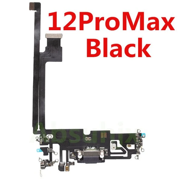 iPhone 12 PRO MAX FULL Şarj Soketi (SİYAH) ürün görseli 1