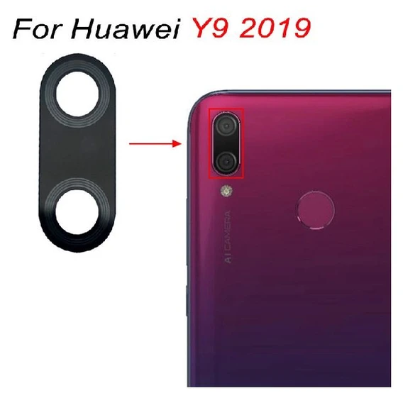 Tkgz - Y9 2019 Arka Kamera Camı Lens Yapışkanlı ürün görseli 1