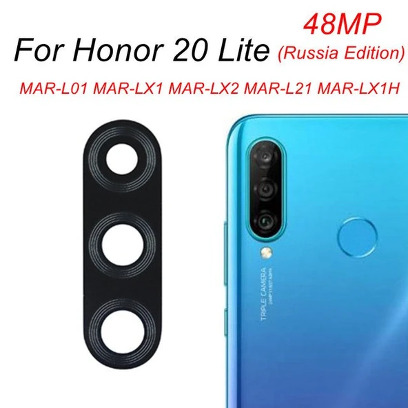 Honor 20 LİTE Arka Kamera Camı Lens Yapışkanlı ürün görseli 1