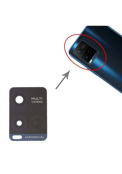 VİVO Y33S Arka Kamera Camı Lens Yapışkanlı ürün görseli 1