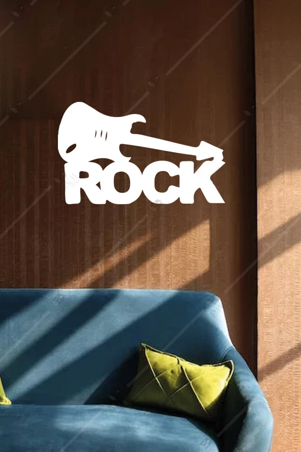 Rock Temalı Ahşap Duvar Dekorasyonu Tablosu - Resim 3