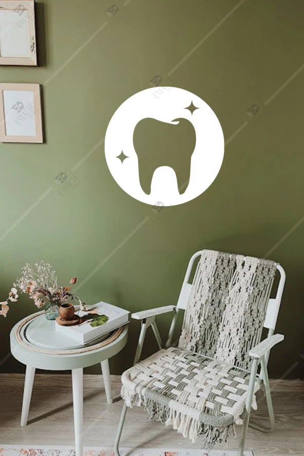 Diş Temalı Dişçi Ahşap Duvar Dekoru Tablo - Resim 3