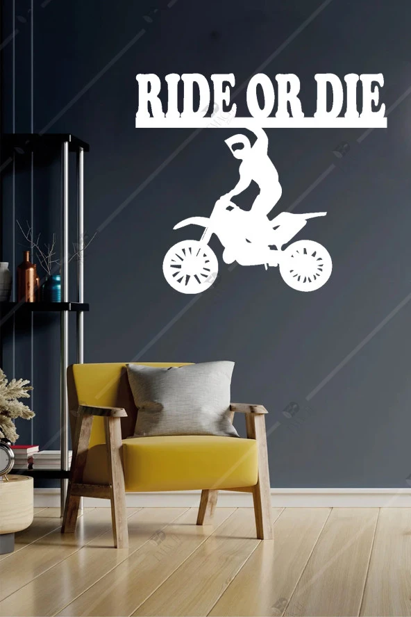Ride or Die Motorsiklet Ahşap Duvar Dekorasyonu ürün görseli 1