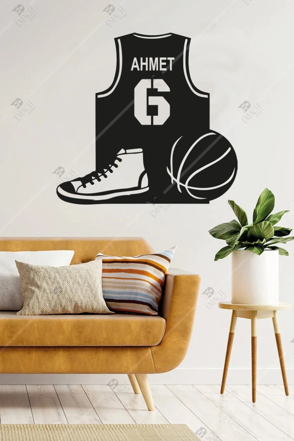Kişiye Özel Basketbol Forma Ahşap Duvar Dekorasyonu Ahşap ürün görseli 1