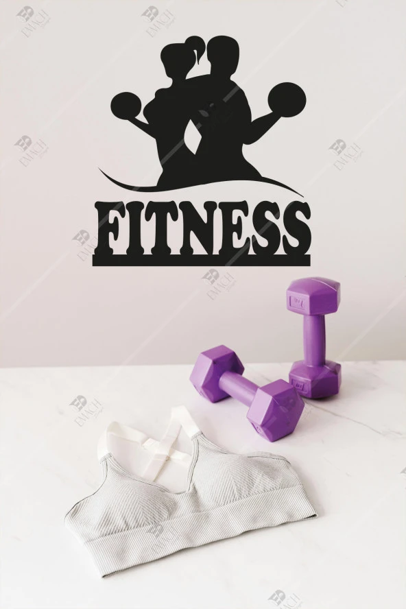 Motivasyon Sağlayan Fitness Ahşap Duvar Dekorasyonu ürün görseli 1