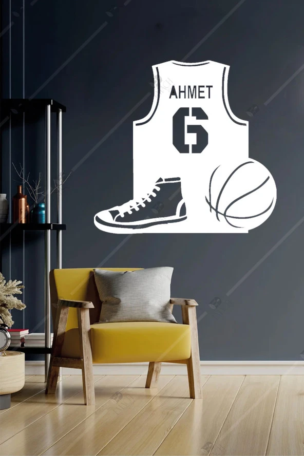 Kişiye Özel Basketbol Forma Ahşap Duvar Dekorasyonu Ahşap ürün görseli 1