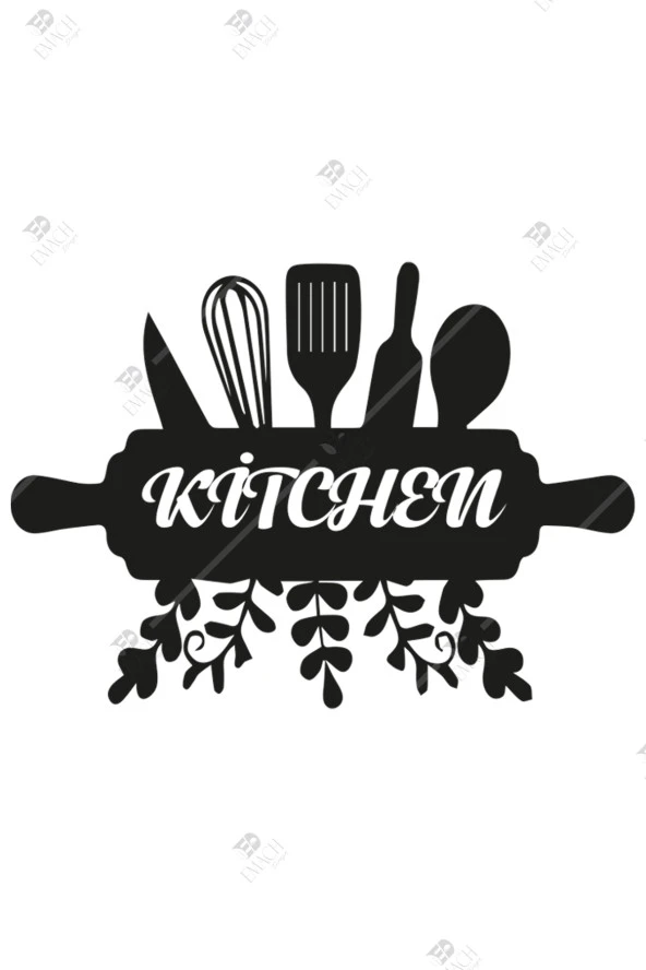 Kitchen Mutfak Duvar Dekor Hediyelik Eşya Ahşap Tablo - Resim 2