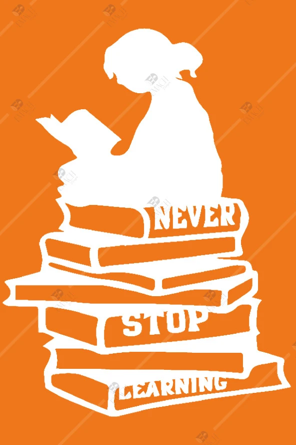 Never Stop Learning Duvar Dekor Hediyelik Eşya Ahşap Tablo - Resim 3