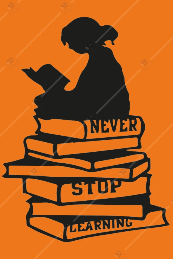 Never Stop Learning Duvar Dekor Hediyelik Eşya Ahşap Tablo - Resim 3