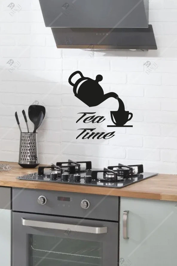 Tea Time Mutfak Ahşap Duvar Dekoru Tablosu ürün görseli 1