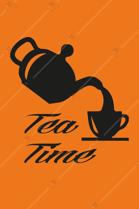 Tea Time Mutfak Ahşap Duvar Dekoru Tablosu - Resim 3