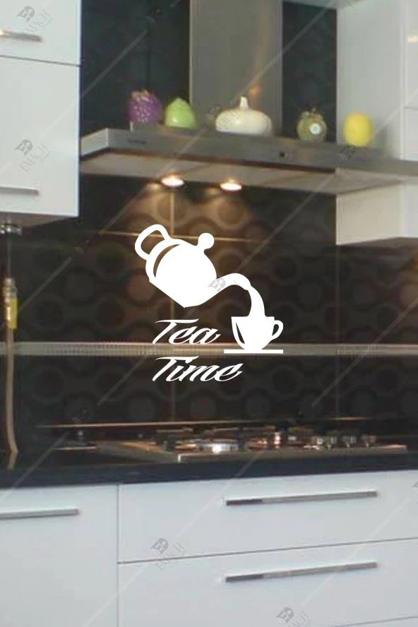 Tea Time Mutfak Ahşap Duvar Dekoru Tablosu ürün görseli 1
