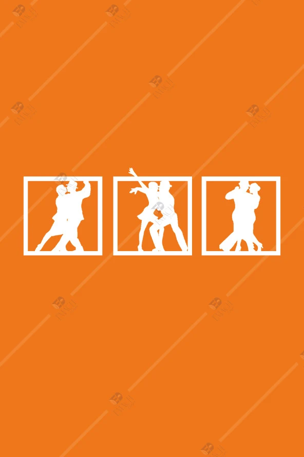 Dans Temalı Ahşap Duvar Dekorasyonu - Salsa Tango - Resim 3